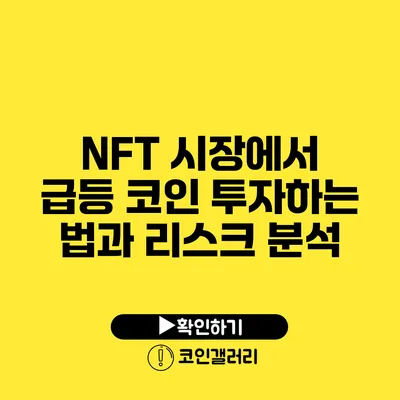 NFT 시장에서 급등 코인 투자하는 법과 리스크 분석