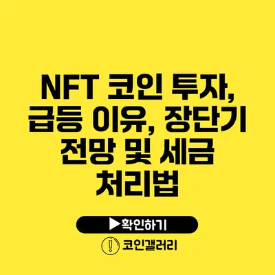 NFT 코인 투자, 급등 이유, 장단기 전망 및 세금 처리법