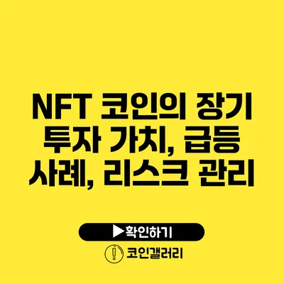 NFT 코인의 장기 투자 가치, 급등 사례, 리스크 관리