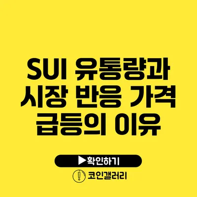 SUI 유통량과 시장 반응: 가격 급등의 이유