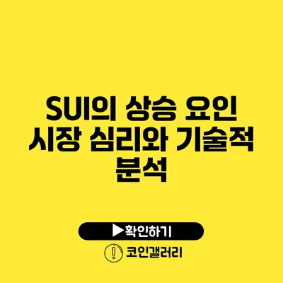 SUI의 상승 요인: 시장 심리와 기술적 분석