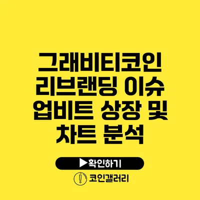 그래비티코인 리브랜딩 이슈: 업비트 상장 및 차트 분석