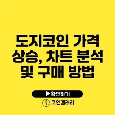 도지코인 가격 상승, 차트 분석 및 구매 방법