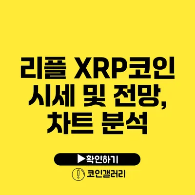 리플 XRP코인 시세 및 전망, 차트 분석