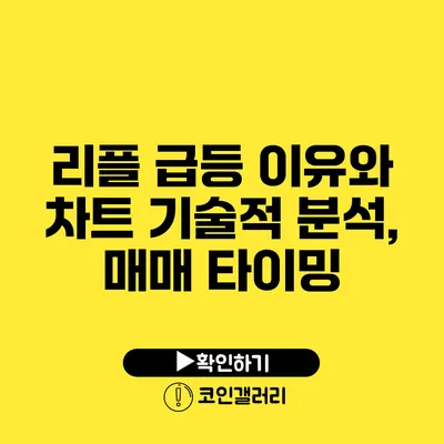 리플 급등 이유와 차트 기술적 분석, 매매 타이밍