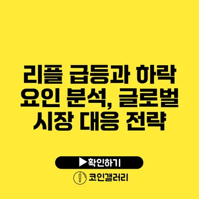 리플 급등과 하락 요인 분석, 글로벌 시장 대응 전략