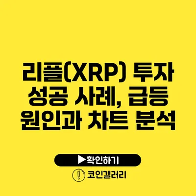 리플(XRP) 투자 성공 사례, 급등 원인과 차트 분석