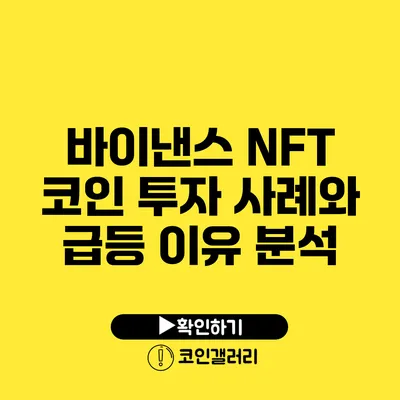 바이낸스 NFT 코인 투자 사례와 급등 이유 분석