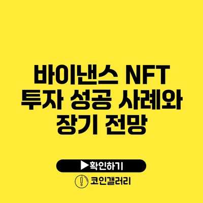 바이낸스 NFT 투자 성공 사례와 장기 전망