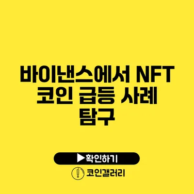 바이낸스에서 NFT 코인 급등 사례 탐구