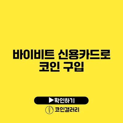 바이비트 신용카드로 코인 구입