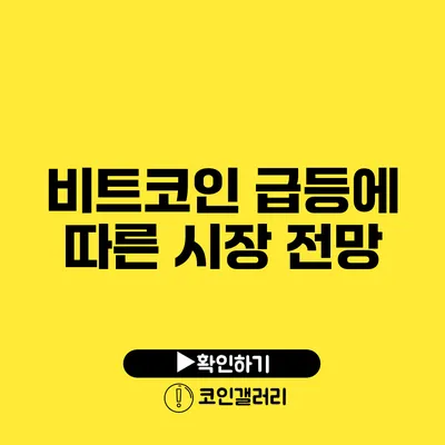 비트코인 급등에 따른 시장 전망