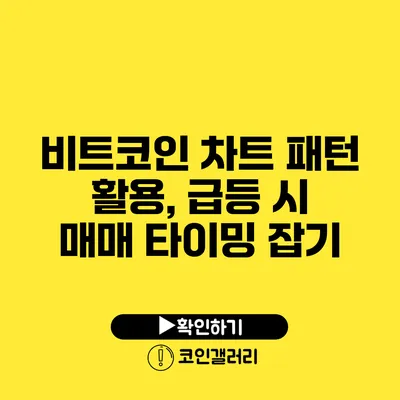 비트코인 차트 패턴 활용, 급등 시 매매 타이밍 잡기