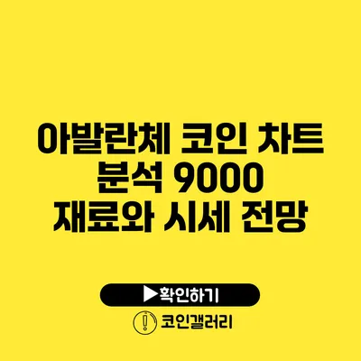 아발란체 코인 차트 분석: 9000 재료와 시세 전망