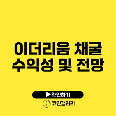 이더리움 채굴 수익성 및 전망