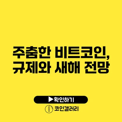 주춤한 비트코인, 규제와 새해 전망