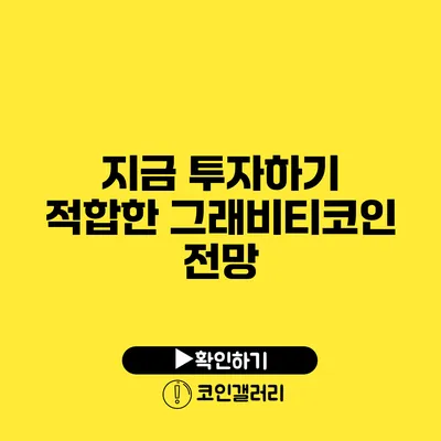 지금 투자하기 적합한 그래비티코인 전망