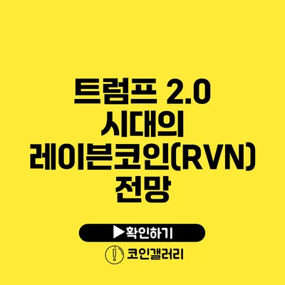 트럼프 2.0 시대의 레이븐코인(RVN) 전망