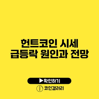 헌트코인 시세 급등락 원인과 전망