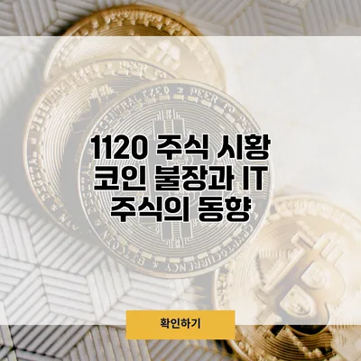 11/20 주식 시황 코인 불장과 IT 주식의 동향