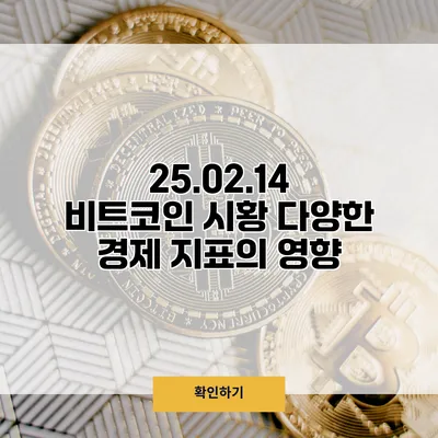 25.02.14 비트코인 시황 다양한 경제 지표의 영향