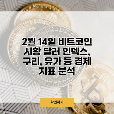 2월 14일 비트코인 시황 달러 인덱스, 구리, 유가 등 경제 지표 분석