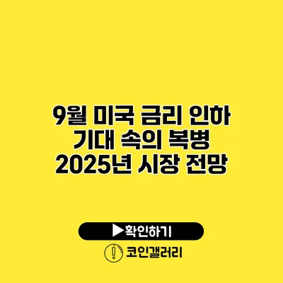 9월 미국 금리 인하 기대 속의 복병 2025년 시장 전망