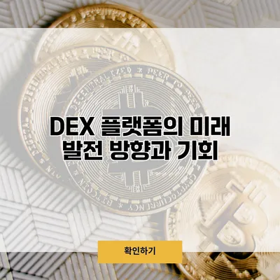 DEX 플랫폼의 미래 발전 방향과 기회