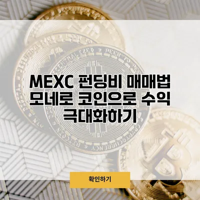MEXC 펀딩비 매매법 모네로 코인으로 수익 극대화하기