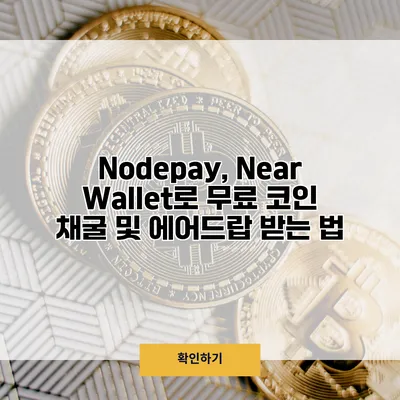 Nodepay, Near Wallet로 무료 코인 채굴 및 에어드랍 받는 법