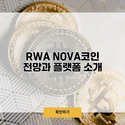 RWA NOVA코인 전망과 플랫폼 소개