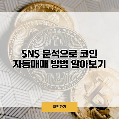 SNS 분석으로 코인 자동매매 방법 알아보기