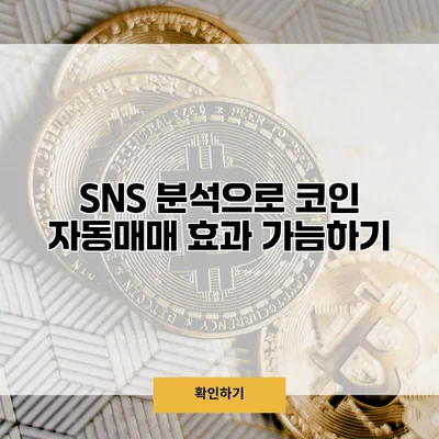 SNS 분석으로 코인 자동매매 효과 가늠하기