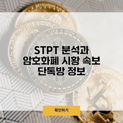 STPT 분석과 암호화폐 시황 속보 단톡방 정보