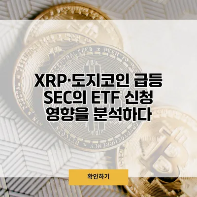 XRP·도지코인 급등 SEC의 ETF 신청 영향을 분석하다