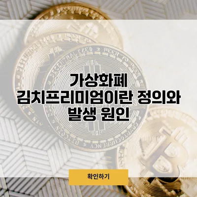 가상화폐 김치프리미엄이란? 정의와 발생 원인