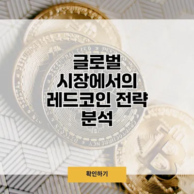 글로벌 시장에서의 레드코인 전략 분석
