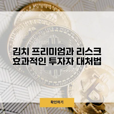 김치 프리미엄과 리스크 효과적인 투자자 대처법