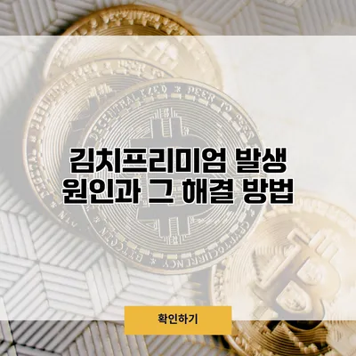 김치프리미엄 발생 원인과 그 해결 방법