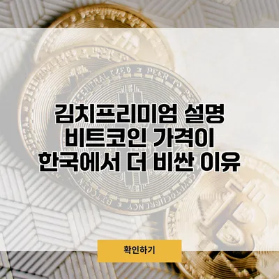 김치프리미엄 설명 비트코인 가격이 한국에서 더 비싼 이유