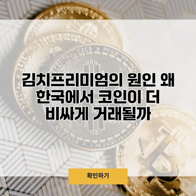 김치프리미엄의 원인 왜 한국에서 코인이 더 비싸게 거래될까?