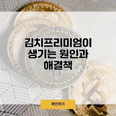 김치프리미엄이 생기는 원인과 해결책