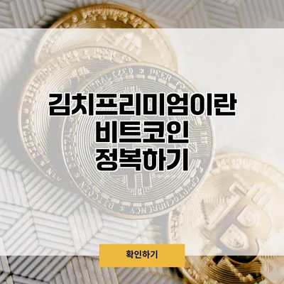 김치프리미엄이란? 비트코인 정복하기