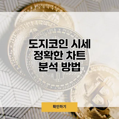 도지코인 시세 정확한 차트 분석 방법