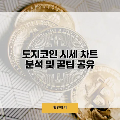 도지코인 시세 차트 분석 및 꿀팁 공유