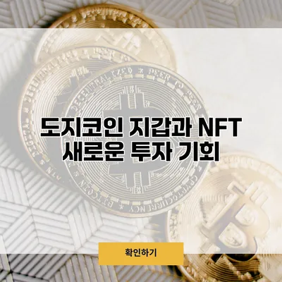 도지코인 지갑과 NFT 새로운 투자 기회
