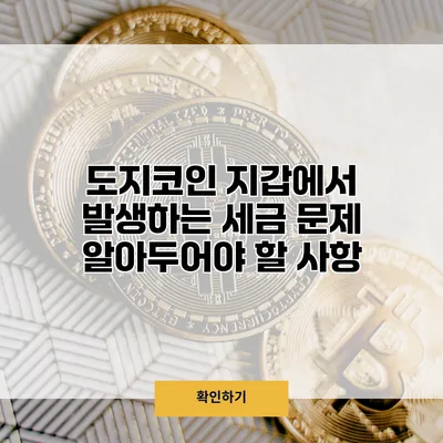 도지코인 지갑에서 발생하는 세금 문제 알아두어야 할 사항