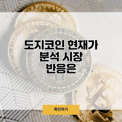 도지코인 현재가 분석 시장 반응은?