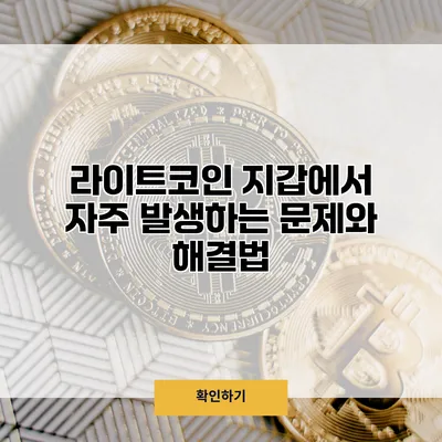 라이트코인 지갑에서 자주 발생하는 문제와 해결법