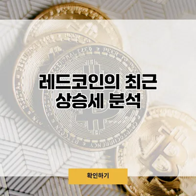 레드코인의 최근 상승세 분석